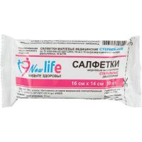 Салфетка марлевая медицинская стерильная 2-х слойная 16*14см №10 Салфетка марлевая медицинская стерильная 2-х слойная 16*14см №10